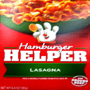 xeB NbJ[ UjA no[K[ wp[ 6.4IX (5 pbN) Betty Crocker LASAGNA Hamburger Helper 6.4oz (5 Pack)