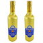 リビエラ リグレ エクストラ バージン オイル pdo は、タッジャッシェと呼ばれるオリーブから得られ、lt 0,50 (17,6 オンス) x 2 ゴールド カバー ボトル Riviera Ligure extra virgin oil pdo has got by olives called Taggiasche, lt 0