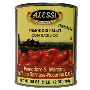 Alessi DOP ނۂƃT}c@[mg}gAoWYA28 IX (6 pbN)6 Alessi D.O.P. Whole Peeled San Marzano Tomatoes with Basil, 28 oz (Pack of 6)6