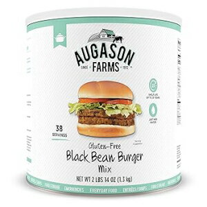 2.875 lb, Augason Farms Gluten-Free Black Bean Burger 2 lbs 14 oz No. 10 Can 1 Pack