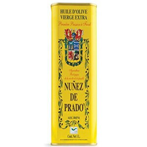 ヌニェス デ プラド オーガニック エクストラ バージン オリーブ オイル - 1 リットル (2 個パック) Nunez de Prado Organic Extra Virgin Olive Oil - 1 Liter (Pack of 2)