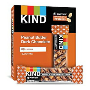 48 Count (Pack of 1), Peanut Butter Dark Chocolate, KIND Bars, Peanut Butter Dark Chocolate, 8g Protein, Gluten Free, 1.4 oz Bars, 48 Count