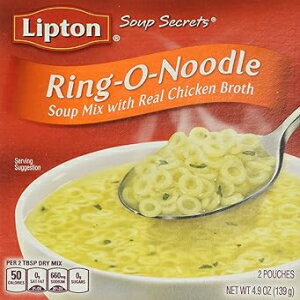 4.9 Ounce (Pack of 12), Ring O Noodle, Lipton Soup Secrets Instant Soup Mix Ring-O-Noodle 4.9 oz (Pack of 12)