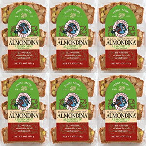 Almondina アーモンドクッキー、アーモンデュオ、4オンスパッケージ (6個パック) Almondina Almond Cookies, Almonduo, 4-Ounce Package (Pack of 6)