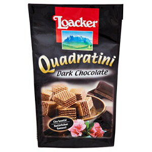 Loacker Quadratini - ダーク チョコレート ウエハース キューブ - 125gr Loacker Quadratini - Dark Chocolate Wafer Cubes - 125gr