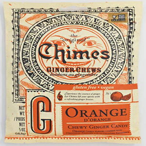 Chimes オレンジ ジンジャー チュー 5 オンス袋 (10 個パック) Chimes Orange Ginger Chews, 5-Ounce Bags (Pack of 10)