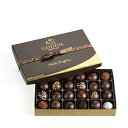 ゴディバ チョコレート ゴディバ ショコラティエ トリュフ詰め合わせ ギフトボックス ダークチョコレート 24個 Godiva Chocolatier Assorted Truffles Gift Box, Dark Chocolate, 24 pc