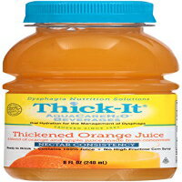 Thick-It Aquacare H2O Nectar Consistency 濃縮済みオレンジジュース、8 オンス (24 個パック) Thick-It Aquacare H2O Nectar Consistency Pre-thickened Orange Juice, 8 Ounce (Pack of 24)