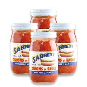 Sabrett Pushcart Style Onions In Sauce, 16 oz (4 Jars)