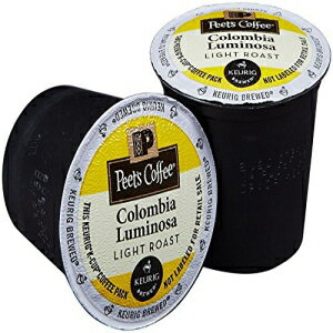 Peet's Coffee コロンビア ルミノーサ (ルミノーサ ブレックファスト ブレンド) ライトロースト K カップ コーヒー キューリグ K カップ ブルワーズ用 40 カウント Peet's Coffee Colombia Luminosa (Luminosa Breakfast Blend) Light Roast