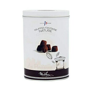 Mathez 039 Les Parisiennes 039 フレンチチョコレートトリュフ 7.1オンス缶 Mathez 039 Les Parisiennes 039 French Chocolate Truffles, 7.1oz Tin