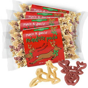 Pastabilities giJCpX^Ay`̃giJChtk[hAqxA`qg݊VRpX^ 14 IX (4 pbN) Pastabilities Reindeer Pasta, Fun Shaped Reindeer Rudolph Noodles for Kids and Holidays, Non-GMO N