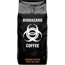 バイオハザード グラウンド コーヒー、世界最強のコーヒー 928 mg カフェイン (16 オンス) Biohazard Ground Coffee, The World's Strongest Coffee 928 mg Caffeine (16 oz)