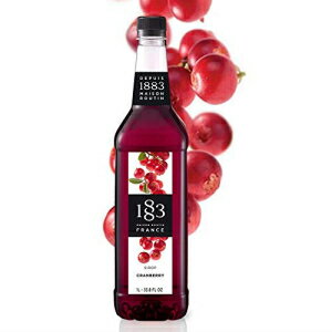 1883 ] [^ - Nx[ Vbv - tX - ybg{g | 1 bg (33.8 IX) 1883 Maison Routin - Cranberry Syrup - Made in France - PET Bottle | 1 Liter (33.8 oz)