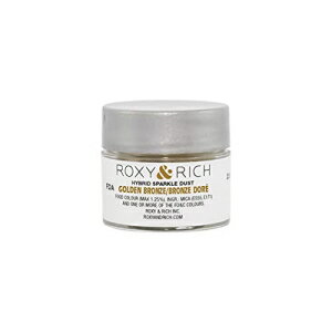 Roxy & Rich ハイブリッド スパークル ダスト パウダー 食用色素、2.5 グラム ゴールデン ブロンズ Rox..