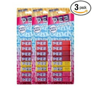 Pez Candy Refill 8Pk Assorted Fruit, 2.31 oz (3 Pack)