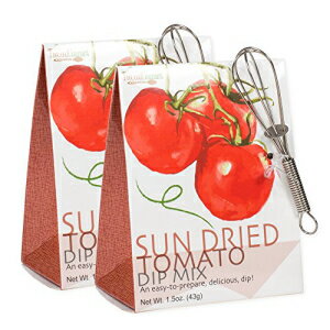 ドライトマト 1.5オンス 野菜ディップミックス ミニ泡立て器付き 2パック Sundried Tomato 1.5 Ounce Vegetable Dip Mix with Mini Whisk 2 Pack