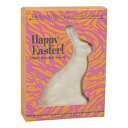 サウスベンドチョコレートカンパニー ハッピーイースター 2.4オンス ソリッドホワイトチョコレートバニー South Bend Chocolate Company Happy Easter 2.4 Ounce Solid White Chocolate Bunny