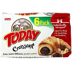 Today \tgNbTAgXbt[ (27% `R[gƃw[[ibc 6 pbN) Today Soft Croissants, Trans Fat FREE (27% Chocolate and Hazelnut 6 Pack)