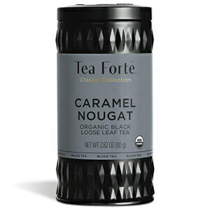 ティーフォルテ 紅茶 キャラメルヌガー 茶筒 Tea Forte Black Tea, Caramel Nougat, Loose Tea Canister