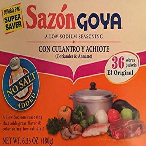 *** We ship internationally, so do not use a package forwarding service. We cannot ship to a package forwarding company address because of the Japanese customs regulation. If it is shipped and customs office does not let the package go, we do not make a refund. ■ 名称 Sazon Goya con Culantro y Achiote 3.52 oz - Low Sodium Seasoning (2 pack) ■ 内容量 商品名に記載 ■ 原材料 別途ラベルに記載(英文) ■ 賞味期限 別途ラベルに記載(月/日/年順番) ■ 保存方法 高温多湿の場所を避けて保存してください。 ■ 発送元 アメリカ ■ 原産国名 商品表面に記載 ■ 輸入者 UNI International Inc. 100 Galway pl Teaneck NJ USA+1 2016033663 ■ 広告文責 UNI International Inc. 100 Galway pl Teaneck NJ USA NJ USA+1 2016033663 【注意事項】 *** 特に注意してください。 *** ・個人ではない法人・団体名義での購入はできません。この場合税関で滅却されてもお客様負担になりますので御了承願います。 ・お名前にカタカナが入っている場合法人である可能性が高いため当店システムから自動保留します。カタカナで記載が必要な場合はカタカナ変わりローマ字で記載してください。 ・お名前またはご住所が法人・団体名義（XX株式会社等）、商店名などを含めている場合、または電話番号が個人のものではない場合、税関から法人名義でみなされますのでご注意ください。 ・転送サービス会社への発送もできません。この場合税関で滅却されてもお客様負担になりますので御了承願います。 *** ・注文後品切れや価格変動でキャンセルされる場合がございますので予めご了承願います。 ・当店でご購入された商品は、原則として、「個人輸入」としての取り扱いになり、すべてニュージャージからお客様のもとへ直送されます。 ・ご注文後、30営業日以内(通常2~3週間)に配送手続きをいたします。配送作業完了後、2週間程度でのお届けとなります。 ・まれに商品入荷状況や国際情勢、運送、通関事情により、お届けが2ヶ月までかかる場合がありますのでお急ぎの場合は注文をお控えください。 ・個人輸入される商品は、すべてご注文者自身の「個人使用・個人消費」が前提となりますので、ご注文された商品を第三者へ譲渡・転売することは法律で禁止されております。 ・関税・消費税が課税される場合があります。詳細はこちらをご確認下さい。 ・食品の場合、パッケージのアップデートが頻繁であり、商品写真と実際のパッケージが異なる場合があります。パッケージ外観の違いの理由では、返品・交換が不可能ですので、予めご了承ください。 ・アメリカの場合、Best By日付はExpiry Date（賞味期限）とは異なり、Best By日付以降も安全に摂取ができます。 ・電気製品購入時の注意点：1)アメリカと日本の電圧差で電力消費が高い加熱機器類は変圧器が必要な場合があります。変圧器の購入は別途費用が掛かります。日本の電圧がもう低いのでそのまま使用しても発熱の危険はありませんが加熱に時間がもう少しかかる可能性があります。2)受領後30日以内の初期不良は返金または交換で対応します。その後の修理は原則的に対応が出来かねますが保証期間以内なら海外メーカーへの交渉は代行致します。（送料などの実費は別途請求）3)本商品はアメリカ内需用です。日本でのワランティーなどはできない可能性があります。また、他の日本製品と互換ができない恐れがあります。 ・当店では、ご注文から30分以上過ぎた場合、原則的にお客様都合によるキャンセルは承っておりません。PC販売説明文