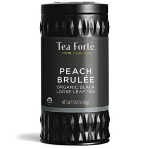 ティーフォルテ 紅茶 ピーチブリュレ 茶筒 Tea Forte Black Tea, Peach Brulee, Loose Tea Canister