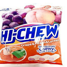 Hi-chew Candy Bag 100g (Grape & Peach & Lychee Flavor)