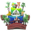 ゼルダの伝説 ゼルダのキャラクターと装飾テーマのアクセサリーをフィーチャーしたデラックスバースデーケーキトッパーセット Legend of ZELDA Deluxe Birthday Cake Topper Set Featuring Zelda Characters and Decorative Themed Accessories
