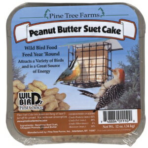 パイン ツリー ファームズ 1110 スエット ピーナッツ バター ケーキ、12 オンス Pine Tree Farms 1110 Suet Peanut Butter Cake, 12-Ounce