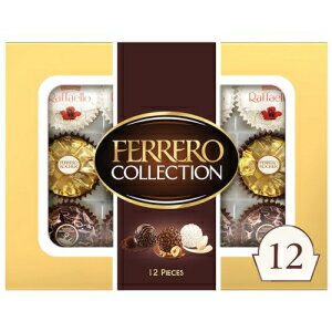 Ferrero Collection, 12 Count, Assorted Milk and Dark Chocolate Hazelnut and Coconut, Valentine's Chocolate Gift Box, 4.6 oz