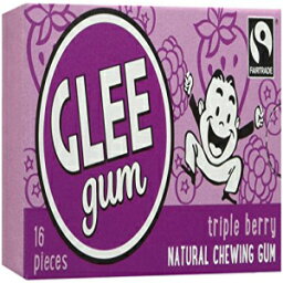 グリーガム トリプルベリー 16 個 - 12 パック Glee Gum Triple Berry 16 Count - 12 Pack