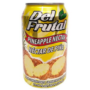 6 個パック、デル フルタル パイナップル ネクター 11.16 オンス - サボール ピナ (6 個パック) Pack of 6, Del Frutal Pineapple Nectar 11.16 oz - Sabor Pina (Pack of 6)