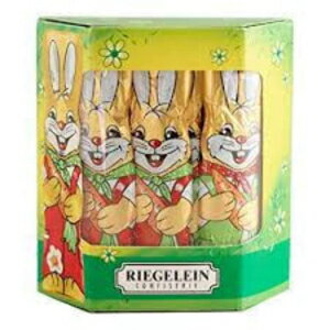 RIEGELEIN Solid Chocolate Foiled Bunnies Giftpack, 125 GR