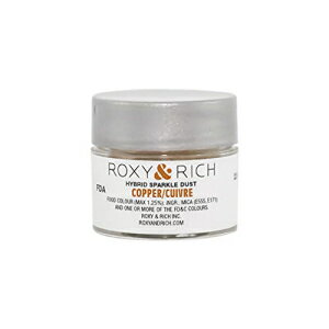 Roxy & Rich ハイブリッド スパークル ダスト パウダー 食用色素 2.5 グラム、銅 Roxy & Rich Colorant..