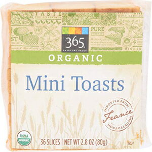 365 Everyday Value、オーガニック ミニトースト、2.8 オンス 365 Everyday Value, Organic Mini Toast , 2.8 oz