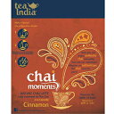 ティー インディア チャイ モーメンツ インスタント チャイ シナモン 10 袋 (230 g / 8.1 オンス) Tea India Chai Moments Instant Chai Cinnamon 10 Sachets (230 g / 8.1 oz)