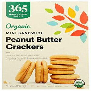 楽天Glomarket365 by Whole Foods Market、クラッカーサンドイッチピーナッツバターミニオーガニック、7.5オンス 365 by Whole Foods Market, Crackers Sandwich Peanut Butter Mini Organic, 7.5 Ounce