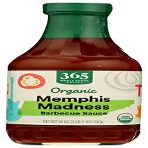 365 by Whole Foods Market、バーベキューソース メンフィス マッドネス オーガニック、18 オンス 365 by Whole Foods Market, Bbq Sauce Memphis Madness Organic, 18 Ounce