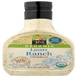 365 Everyday Value、オーガニック ライト ランチ ドレッシング、16 液量オンス 365 Everyday Value, Organic Light Ranch Dressing, 16 fl oz