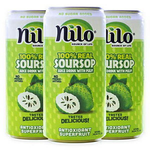 NILO SOURSOP グラビオラ グアナバナ ジュース 100% 天然、16.7 オンス (12 パック) NILO SOURSOP GRAVIOLA GUANABANA JUICE 100% NATURAL, 16.7 oz (Pack of 12)