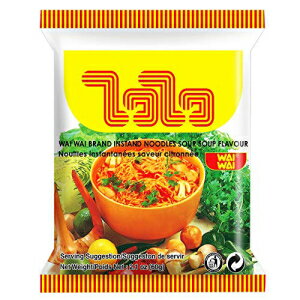 わいわい酸っぱいスープ味の即席麺 60g 30 パック 30 Pack of Wai Wai Sour Soup Flavored Instant Noodles, 60g