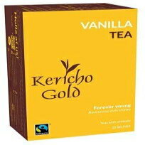 ケリチョ ゴールド ケニア ティー (バニラティー、封筒入りティーバッグ 25 個、1.76 オンス) Kericho gold Kenyan Tea (Vanilla Tea, 25 Enveloped Tea Bags, 1.76oz)