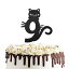 数字 9 キティ猫ケーキトッパー Happy Ninth 9th Birthday ベビーシャワー 9th 結婚記念日パーティーデコレーション Number 9 Kitty Cat Cake Topper for Happy Ninth 9th Birthday,Baby Shower 9th Wedding Anniversary Party Decorations