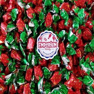 コロンビーナ ストロベリー ボン ボン デライト - 個別包装された新鮮な甘いバルクキャンディの詰め合わせ 2 ポンド、冷蔵庫用マグネット付き Colombina Strawberry Bon Bon Delights - 2 lbs of Individually Wrapped Assorted Fresh Sweet Bulk Ca