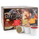 Day To Day R[q[|bhAL[O 2.0 u[ɑΉA[vx[RAw[[ibcN[AViNbL[AL̃oGeBpbN 80 {bNX VOT[u|bh Day To Day Coffee Pods, Compatible with Keurig