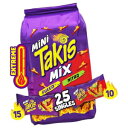 楽天GlomarketTakis Mini 25 pc / 1.23 oz Bite Size Variety Pack, Assorted Flavored Mixed Rolled Tortilla Chips – （15） Fuego Mini 1.23 oz, （10） Nitro Mini 1.23 oz