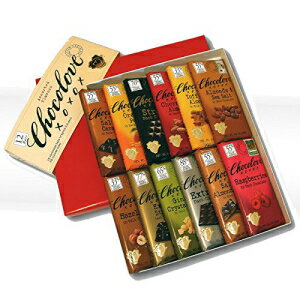 Chocolove `R[geCXeBOMtg{bNXA12 - 3.2 IXo[oGeBpbNAR[V Chocolove Chocolate Tasting Gift Box, 12 - 3.2 Oz Bar Variety Pack, Kosher