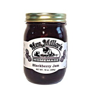 ~ZXE~[YEA[~bVƐubNx[W 18IX/509g Mrs. Miller's Amish Homemade Blackberry Jam 18 oz/509g