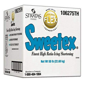 Sweetex Golden Flex Icing Shortening, 50 Pound -- 1 each.