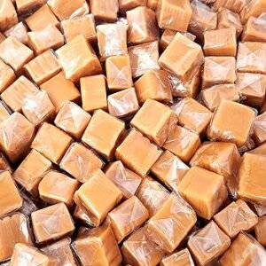 2 Pound (Pack of 1), Caramel, CrazyOutlet America's Classic Caramel Cubes Candy, Individually Wrapped, Bulk Pack 2 Pounds